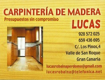 Carpinter%c3%ada de madera lucas logo